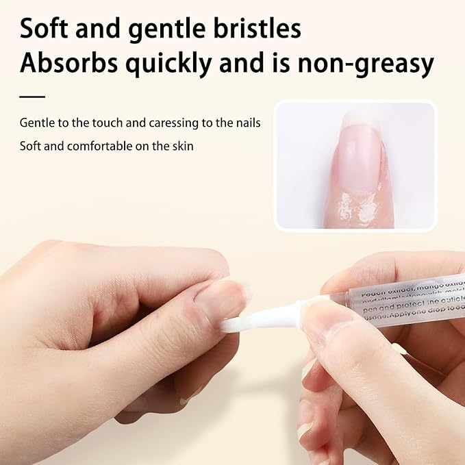 Scents Cuticle Oil Pen for Nails Care,Nail Oil For Strength,Nourish Moisten Care Cuticle To Reduce Nail Cracking and Dry for Weak Peeling Brittle and Thin Nails(apple&Strawberries&peaches)