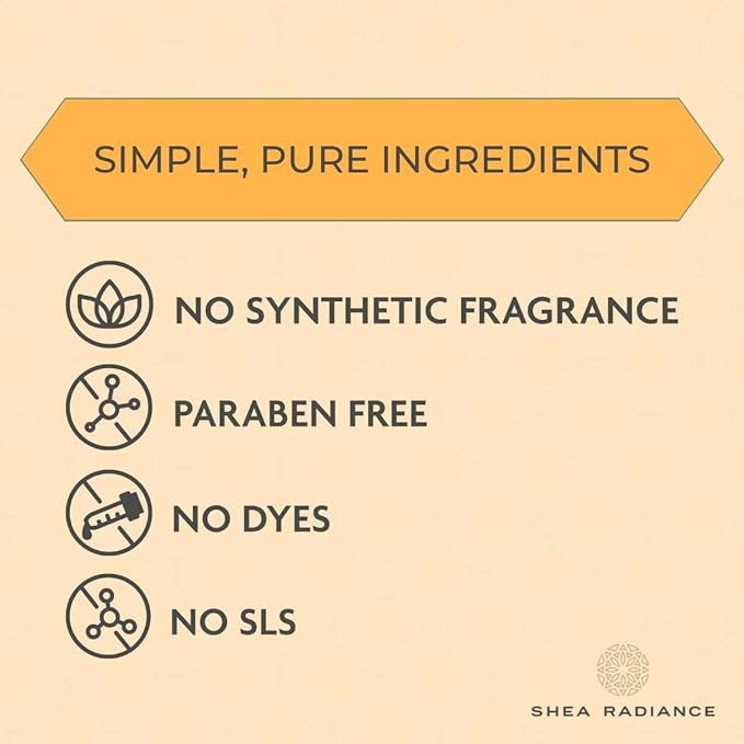 Shea Radiance Classic Scent Baobab - Unrefined Shea Antioxidant Cream & Body Lotion, for All Skin Types - Collagen Boosting Hydration | 6oz