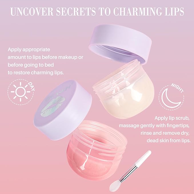 30pcs Under Eye Patches for Puffy Eyes and Dark Circles,Eye Gel Pads for Soothe Puffiness,Eye Bags and Wrinkles+Lip Mask & Lip Scrubber set for Dry Chapped Cracked Peel Lips Skin Care