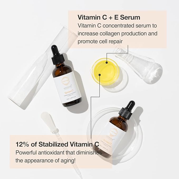 Korean Skin Care Beauty, Revitalizing & Anti Aging Treatment Perfect Pair Bundle - Phyto Gel 30ml + Serum 12 30ml / OxygenCeuticals
