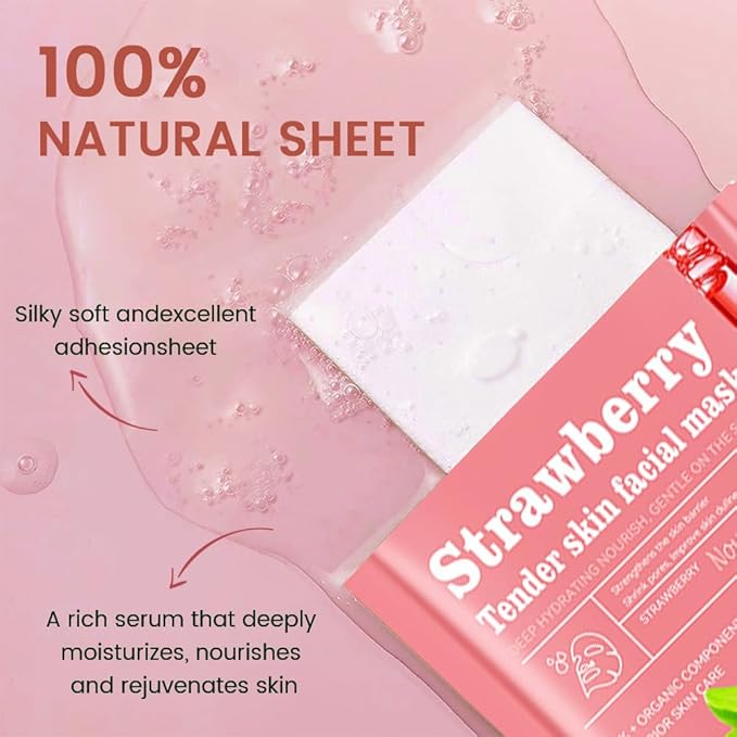 Face Masks Skincare,Facial Mask for Women Skin Care,Sheet Masks Beauty with Natural Ingredients,Birthday Party Spa Gift for Kids Teens Girls,Hydrate Nourish Soothe for All Skin Types 8 Pack
