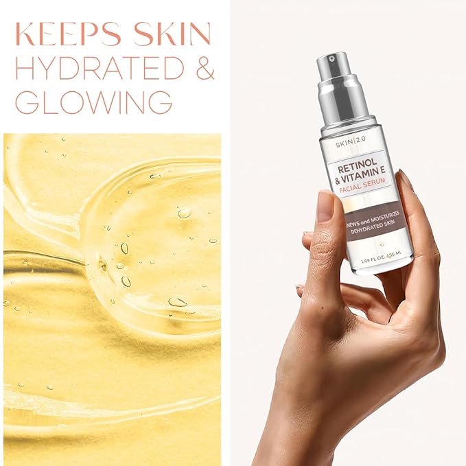 Retinol and Vitamin E Beauty Value Set - Serum, Moisturizer, Under Eye Pads & Face Sheet Masks