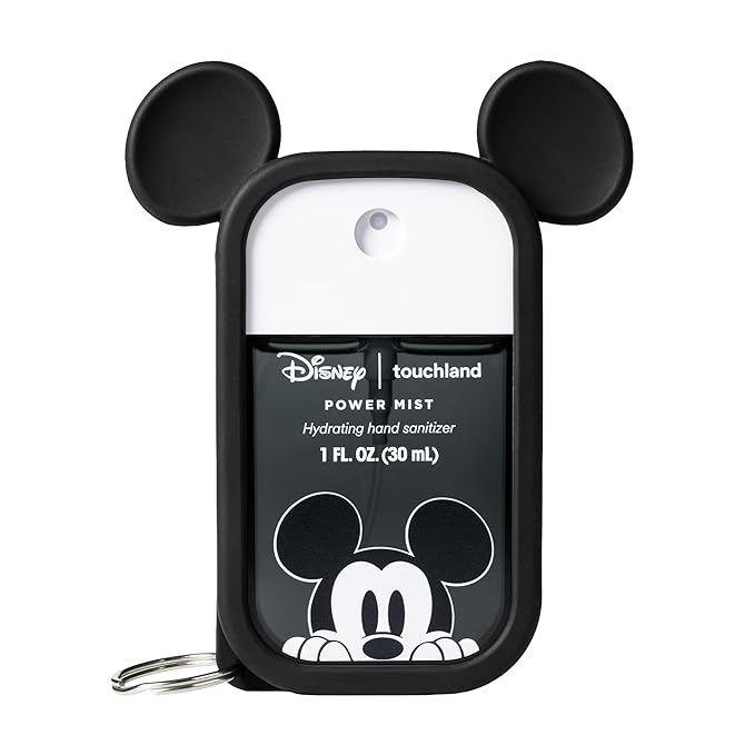 Touchland & Disney Special Edition Hand Sanitizer + Mist Case, Scented & Stylish Hydrating Sanitizer Spray Bundle, Travel Size, Dye Free