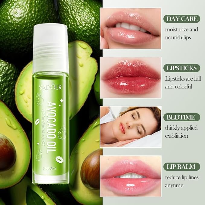 Avocado Skin Care Set, 5PCS Face Care Kit Women, Skincare Products Set with Facial Cleanser, Serum, Face Cream, Eye Cream, Lip Oil, Travel Skincare Set, Facial Kit