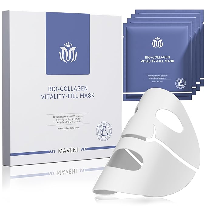 Bio-Collagen Face Masks, Real Deep Collagen Mask, Vitality-Fill Deep Hydrates, Facial Hydrogel Masks | TikTok Trend Items | Korean Skin Care