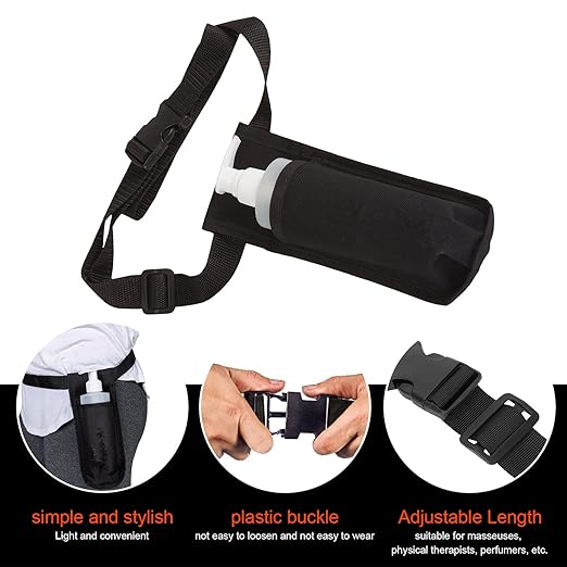 Portable Single Massage Oil Bottle Holster with Adjustable Length for Masseuses and Perfumers,Health Care