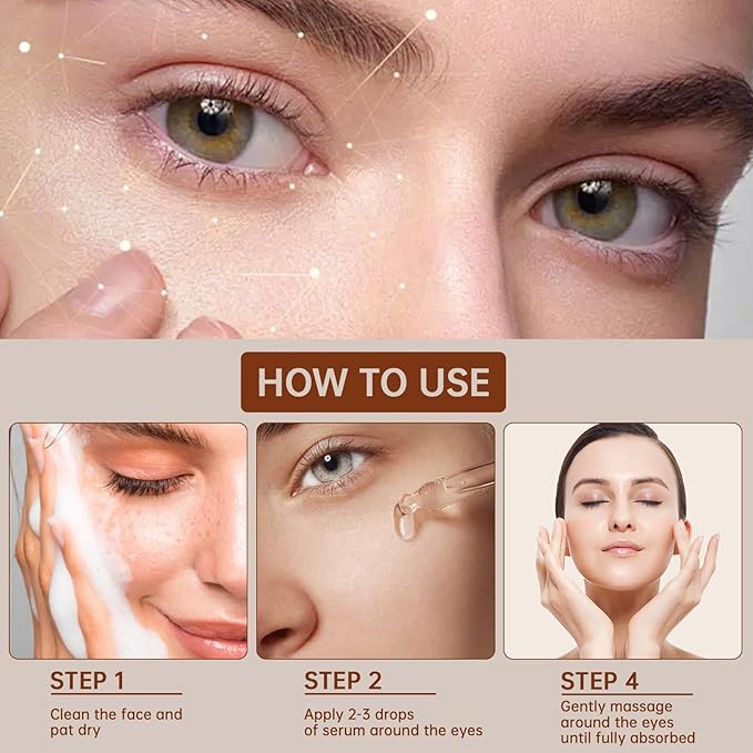 Caffeine Solution 5% + EGCG For Dark Circles & Puffiness, 2 PCS Anti Aging Caffeine Under Eye Serum For Eye Bags, Fine Lines, Moisturizing Caffeine Solution.