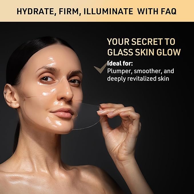 FAQ 202 Advanced 8 color Light Facemask Glass Skin Collagen Face Mask Bundle – Hydrating Skincare – Calming & Balancing Face Masks Skincare
