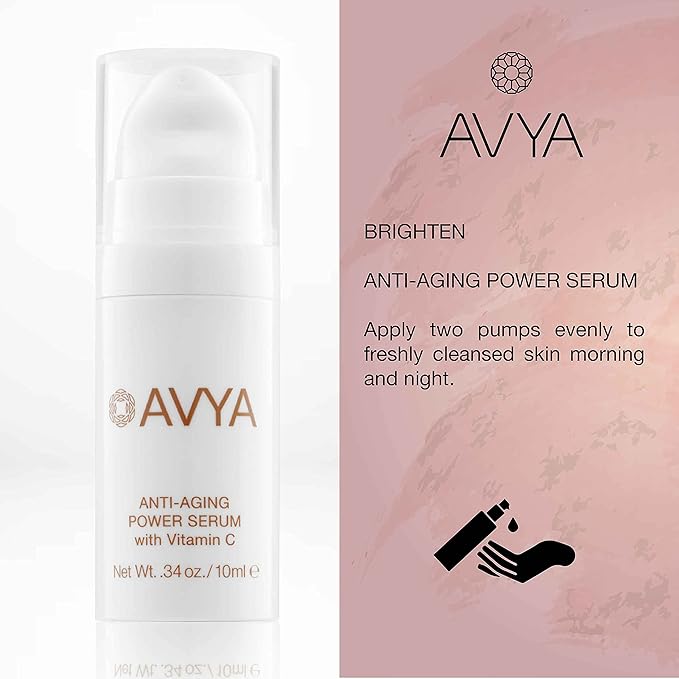 Avya Skincare Ayurvedic Weekend Travel Set | 4 Piece Skincare Travel Set | Gentle Cleanser, Eye Cream, Anti-Aging Serum, Night Cream