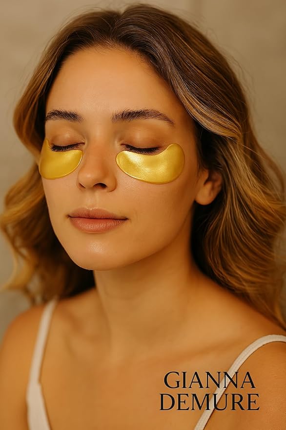 Under Eye Patches for Dark Circles and Puffiness ā 24 Collagen Pairs for Puffy Eyes, Wrinkles & Bags ā Gold Gel Eye Mask Vegan & Cruelty-Free