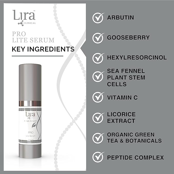 Lira Clinical BIO Caviar Creme and PRO Lite Serum Bundle - Anti Aging Face Moisturizer for Women and Men - Anti Wrinkle Face Cream with Plant Stem Cells - Face Serum for Acne Skin, Dry, and Oily