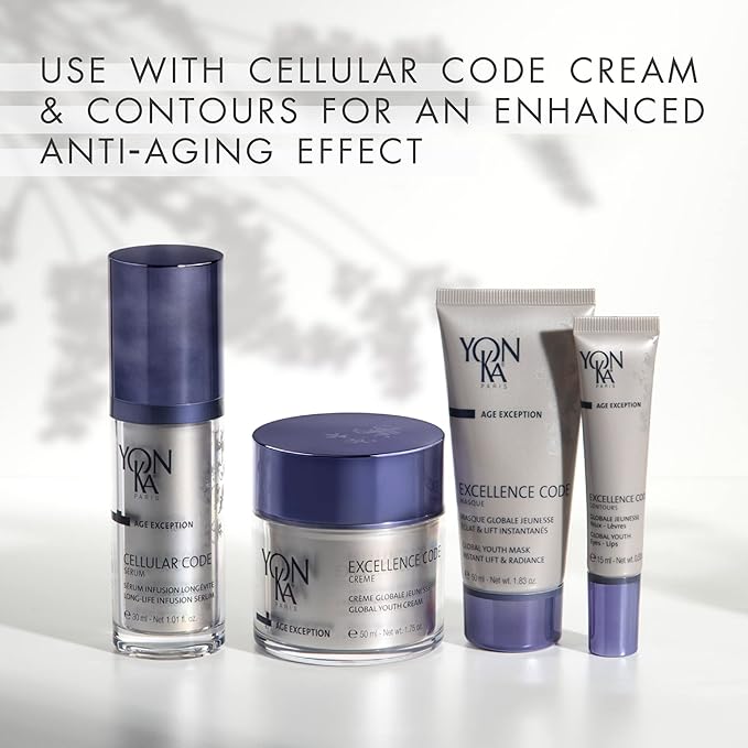 Yon-Ka Cellular Code Serum (30 ml) Anti-Aging Face Serum, Firm Skin and Soften Appearance of Wrinkles with Cell-Energy Natural Youth Complex, Paraben-Free