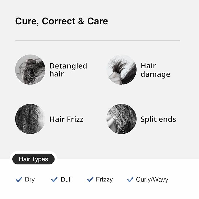 Smooth and Shine Hair Serum for Dry Frizzy Hair Women and Men | Helps Reducing Hair Breakage, Frizz and Detangels for Strong, Protected and Shiny Hair