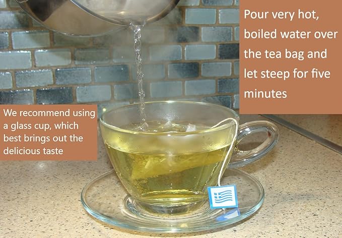 Sparta Natura Organic Greek Mountain Tea in Plastic-Free Pyramid Tea Bags, Easy Steeping, Fresh, Unmixed, Sideritis scardica from Mount Olympus, Pure Herbal Tea for Natural Wellbeing (3)