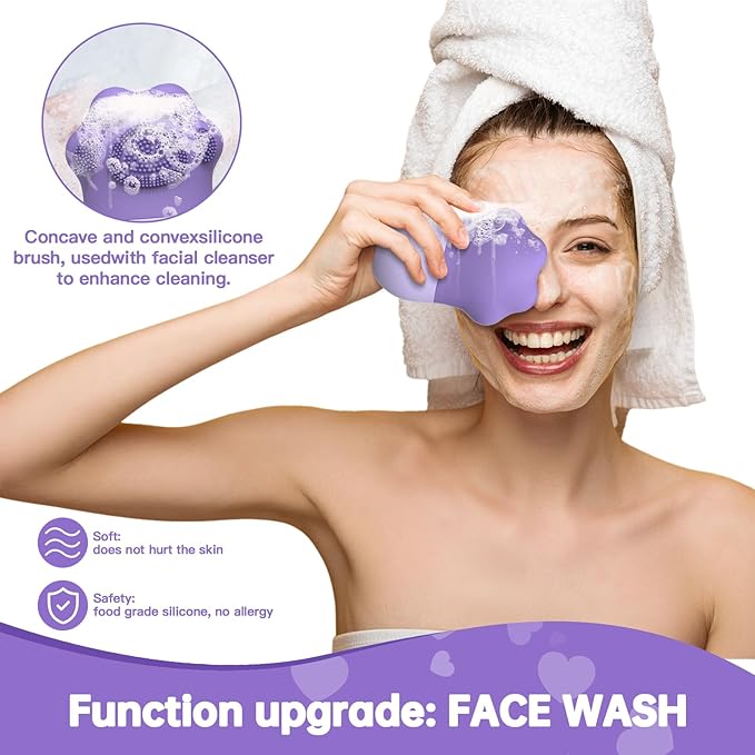 ice roller For face and eyes , ice face roller,ice mold for face and Eyes,De-Puff Eye Bags,Reduce Migraine Pain,Reusable Massage Silicone Ice Mold Skin Care Tools(Purple)