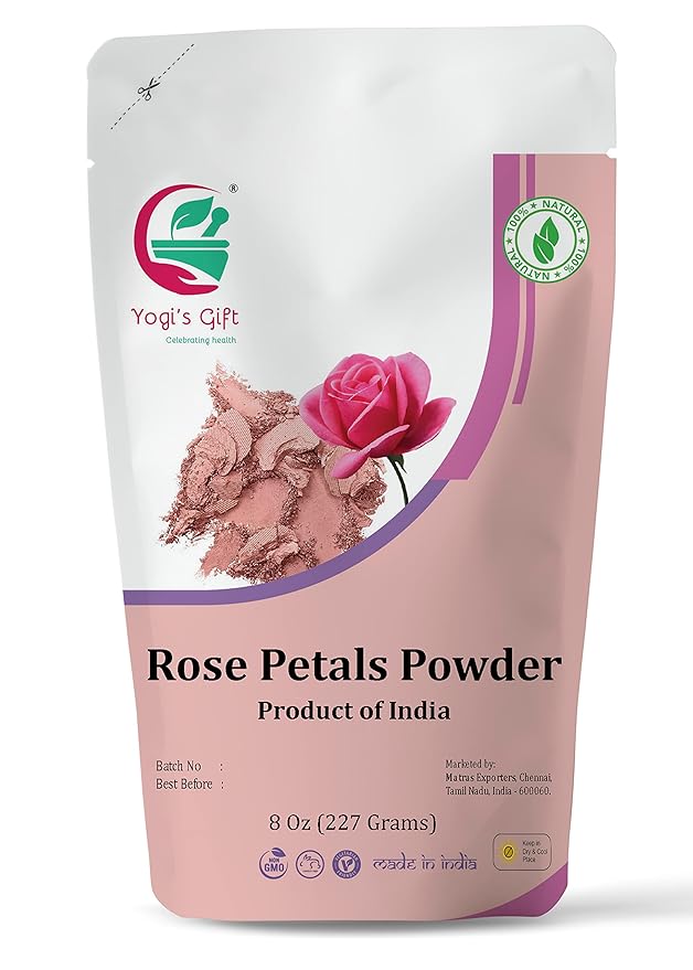 YOGIโS GIFT โ Celebrating health Multi Pack | Pack of 5 Clays + Rose Petal Powder for bundleโฆโฆ
