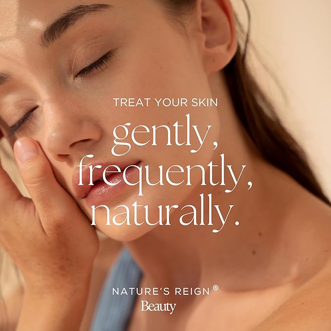 Nature's Reign Halo Glow Serum | Non-Oily Illuminating Serum with Rose Water & Snow Mushroom Extract | Natural Ingredients that Feed & Support Skin Barrier | Luxury Korean Clean Beauty 1 fl oz