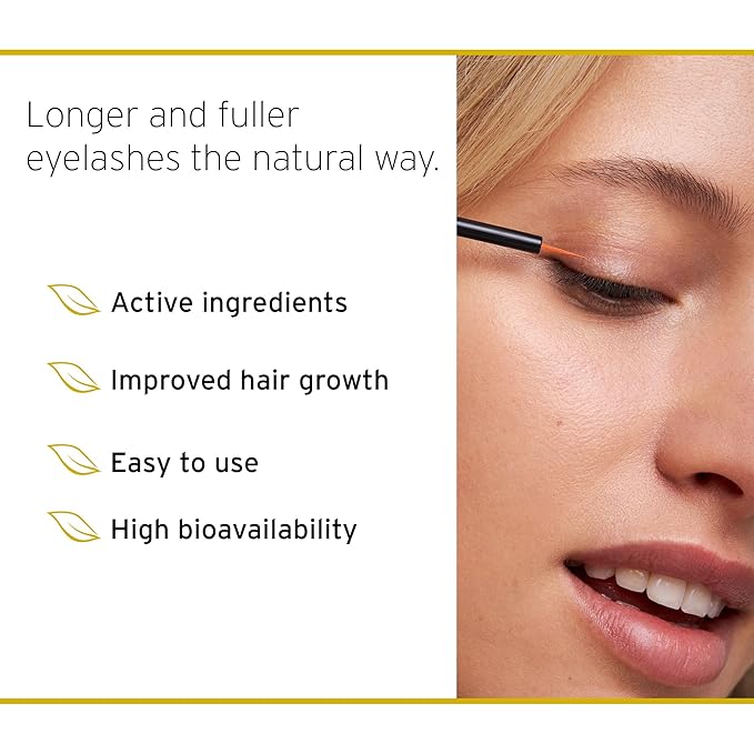 Nuvega Lash - Vegan Eyelash Serum & Eyebrow Serum for Long Eyelashes in just 4-6 Weeks I Lash Serum I Eyelash Growth Serum I Made in Germany I 3ml