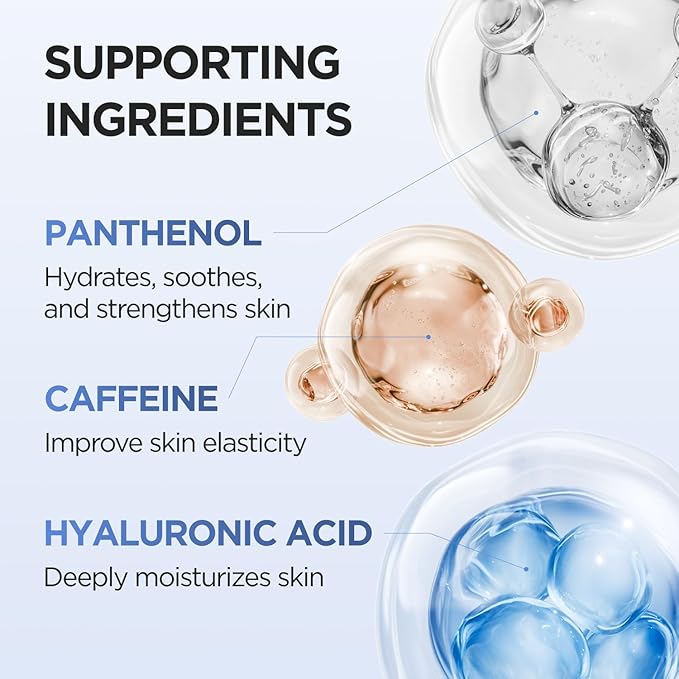 P.CALM Blue Capsule 11 Serum β PDRN & Caffeine for Intense Moisture, Plumping Effect, Elasticity, and Radiant Skin, Korean PDRN Serum (30ml / 1.01 fl.oz)