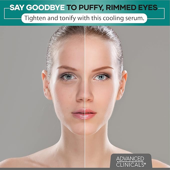 Advanced Clinicals Vitamin C Brightening Cream + Puffy Under Eye Brightening Serum Set