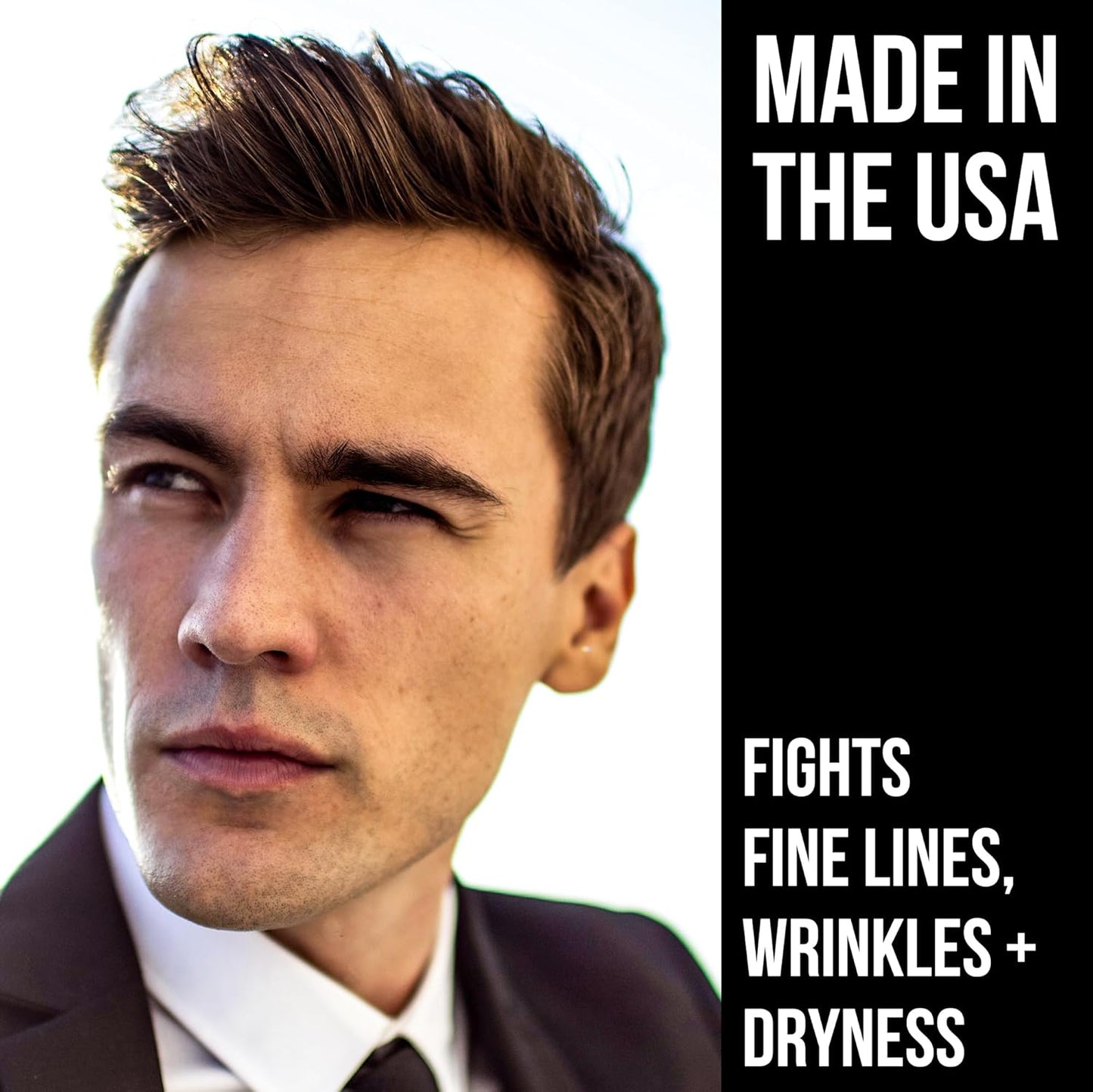 RUGGED & DAPPER - Mens Face Cream with Hyaluronic Acid - Ultra-Hydrating Mens Anti Aging Face Cream- 24 Hour Protection - 4 Month Supply - USA Made