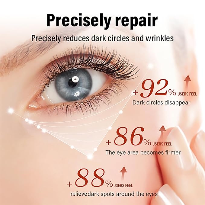 Retinol Repair Eye Cream,Reduces the appearance of dark circles,Stretch wrinkles at the corners of the eyes,moisturize and improve eye bags,Suitable for all skin types,1.05oz(2pcs)