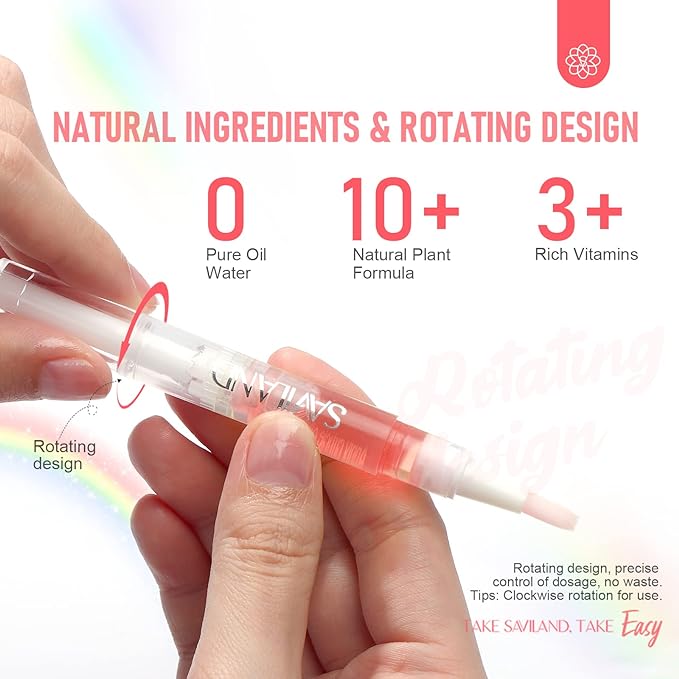 SAVILAND LED & U V Builder Nail Gel and Natural Cuticle Oil Pen