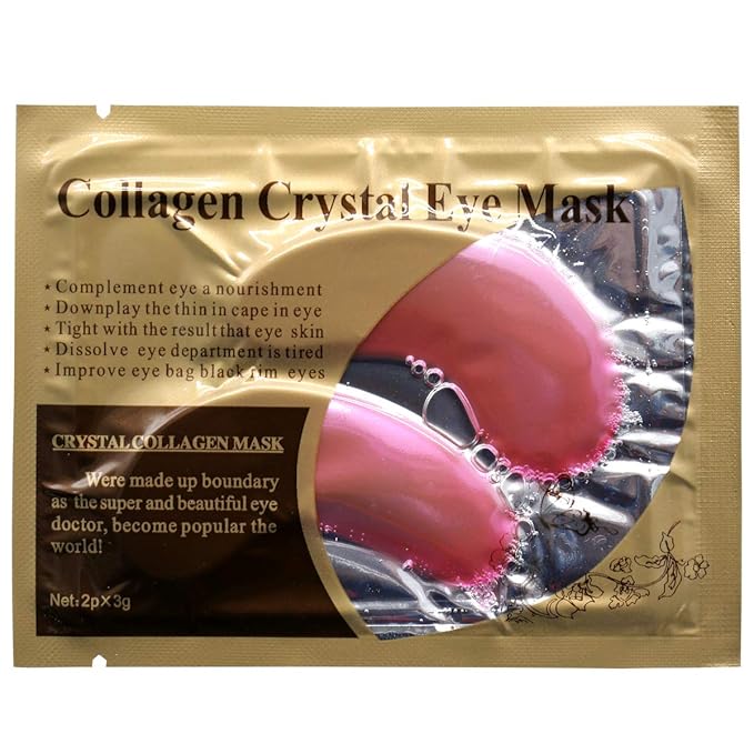 Under Eye Patches- Jakuva 30 Pairs Collagen Eye Masks Eye Patches for Dark Circles and Puffy Eyes, Reduce Wrinkles, Gel Eye Mask Skincare for Moisturizing, Eye Bags Treatment, Pink