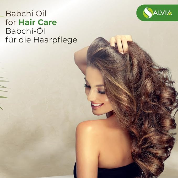 Salvia Babchi Oil (Psoralea Corylifolia) Pure & Natural Undiluted Uncut Cold Pressed Carrier Oil | Use for Aromatherapy | Therapeutic Grade (0.50 Fl Oz (Pack of 1))
