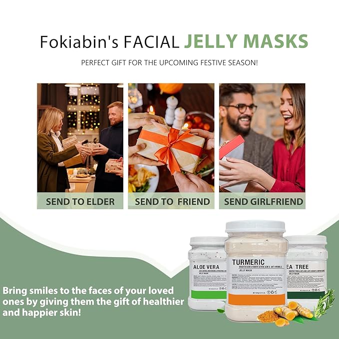 Professional Face Jelly Mask - Bulgarian Rose Aloe Vera Moisturizing Jelly Masks for Facials, 23 fl oz Jar