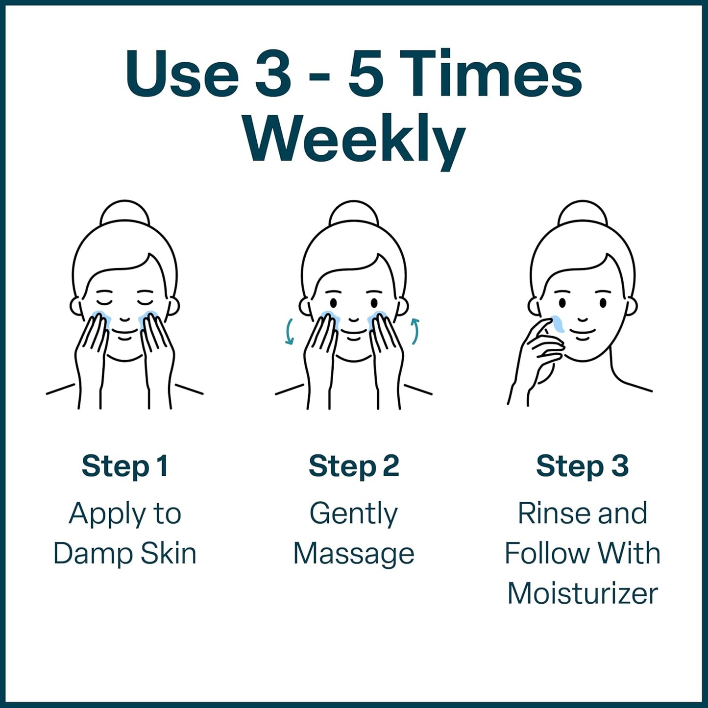 QRxLabs Glycolic Acid Face Wash Gel Cleanser - 6 fl oz - Exfoliating Facial Cleanser & Ingrown Hair Treatment for Blemish-Prone Skin