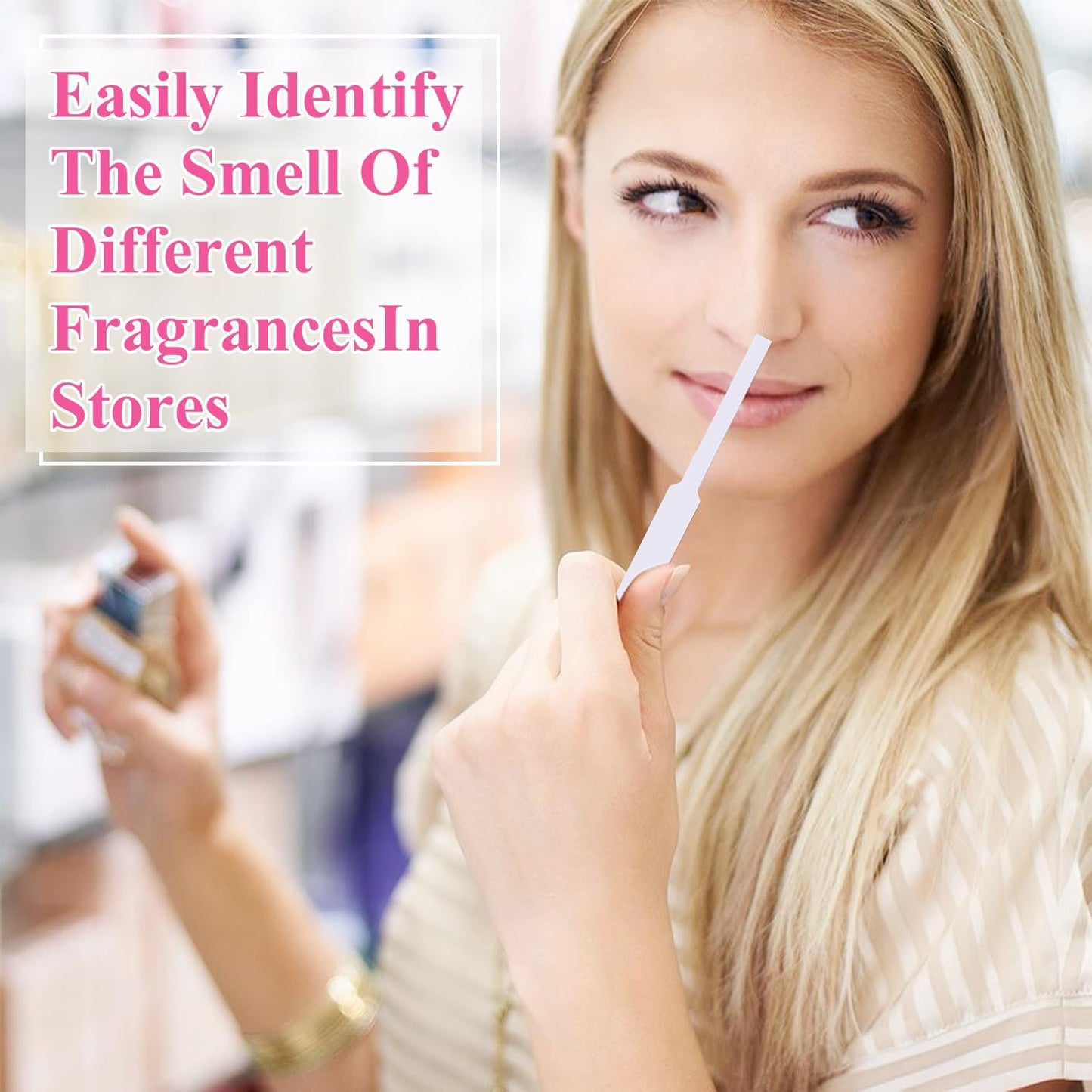 600Pcs Perfume Test Strips, Fragrance Paper Strips, White Blotter Strip for Diffuser Aromatherapy Testing Scents