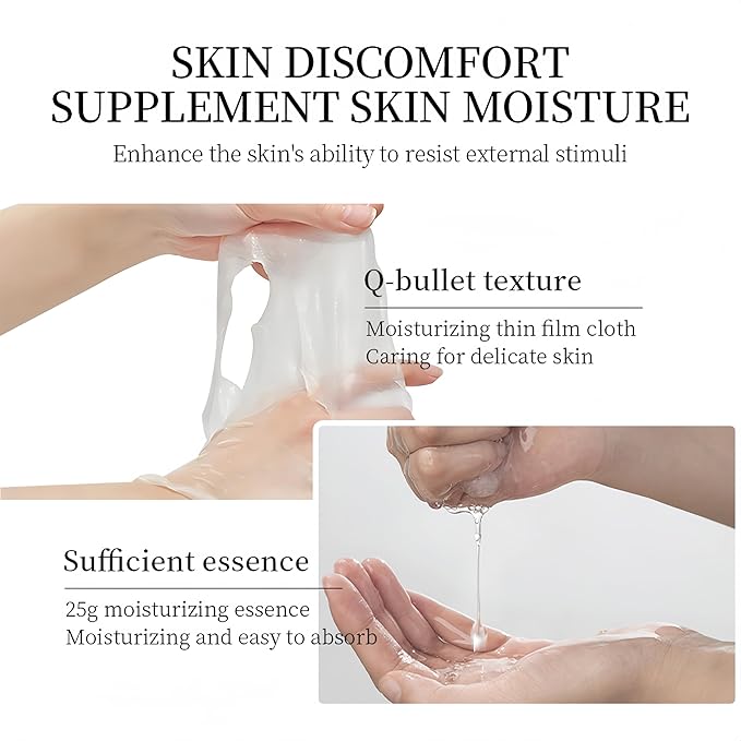 Facial mask Moisturizing face Mask Deep Hydration, Improves Dry Skin, Sheet Mask, 10pcs Sheet Mask Hydrating & Soothing Skin Care (10PCS, Pomegranate)