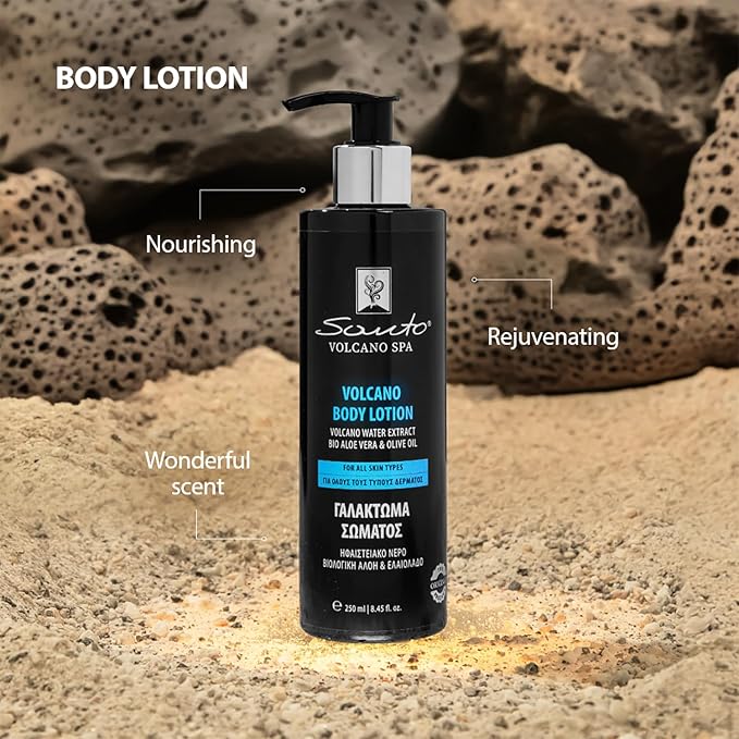 Volcano Body Lotion 250ml ā Lightweight, Fast-Absorbing Hydration Body Moisturizer with Volcanic Water, Minerals & Organic Oils ā Dry Skin Moisturizer for Softness, Nourishing & Revitalizing Skin