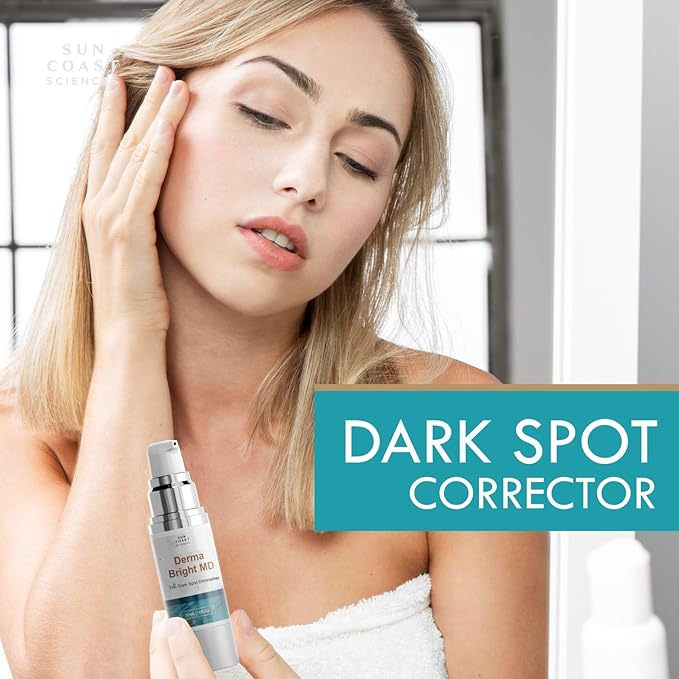 Sun Coast Sciences - DermaBright MD Dark Spot Diminisher, Age Spot Sun Spot Freckles Melasma Brown Spot Serum - Advanced Formula Corrector Cream for Women and Men - 1 fl oz (1)
