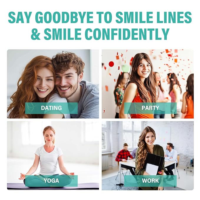 Smile Line Patches, 16pcs Anti-Wrinkle Facial Tapes, Smooth Fine Lines & Wrinkles, Gentle Face Lifting Stickers, Laugh Line Masks for a Youthful Smile