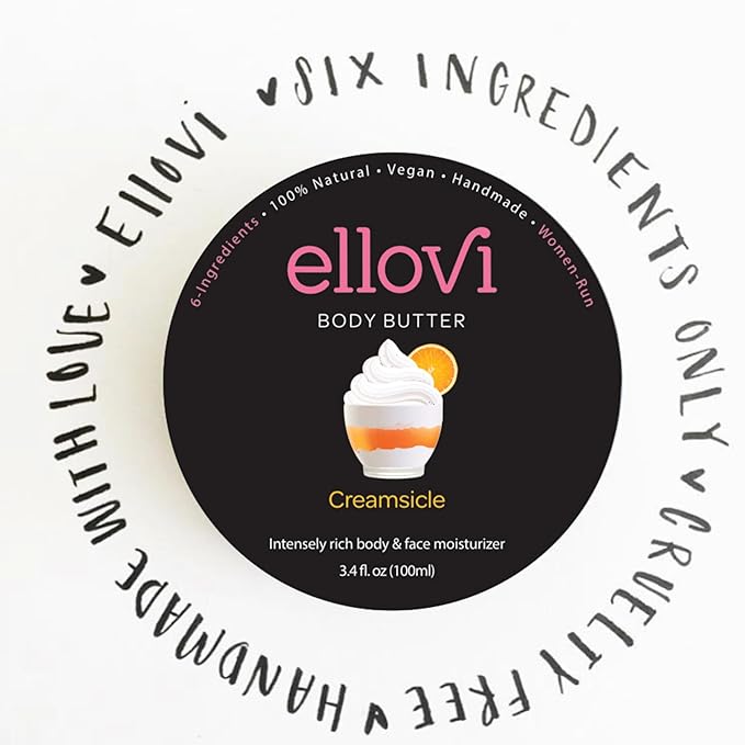 Creamsicle Lip & Body Butter Bundle | All-Natural, Vegan Skincare for Ultimate Hydration & Nourishment | Made with 6 Pure Ingredients | Ethically Sourced & Cruelty-Free