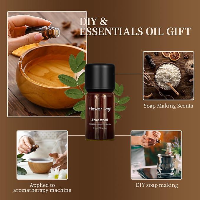 Balsam Fir Essential Oil 0.34Oz - 100% Pure Natural MAX Undiluted Premium Therapeutic Grade Essential Oils for Diffuser/Skin Care/Massage/Hair/Toenails