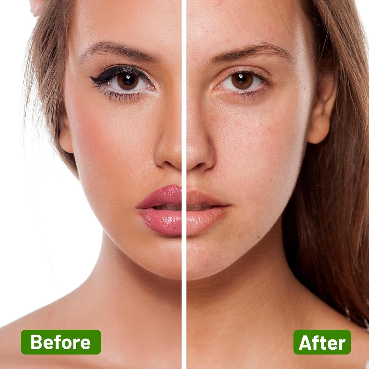 50 Count Makeup Remover Wipes Bulk Individually Wrapped, Travel Towelette Makeup Remover Individual Gentle Cleansing for Face Mascara Lipstick Remove Makeup