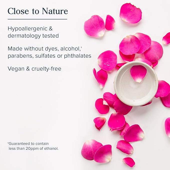 HERITAGE STORE Rosewater - Refreshing Facial Mist for Glowing Skin with Damask Rose, All Skin Types - Rose Water Spray for Face, Made Without Dyes or Alcohol, Hypoallergenic, Vegan, Cruelty Free, 8oz