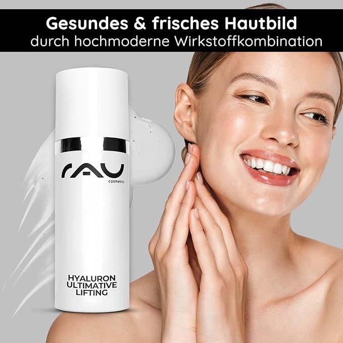 Hyaluron Serum high dose 50ml - Hyaluronic Acid Serum Face - Vegan - Facial Care Men and Women - Anti Aging Hyaluronic Acid Face Serum, Eye Serum - RAU Cosmetics