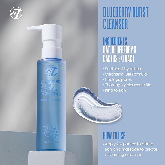 W7 Self Care Skincare Set | Face Cleanser, Toner, Serum, Moisturizer & Lip Mask | Complete Daily Face Routine | Full Size, Long Lasting Products to Use at Home