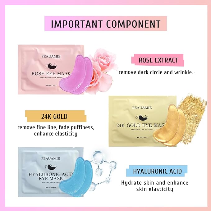 Under Eye Patches for Dark Circles and Smooth Wrinkles& LIYALAN kojic acid soap