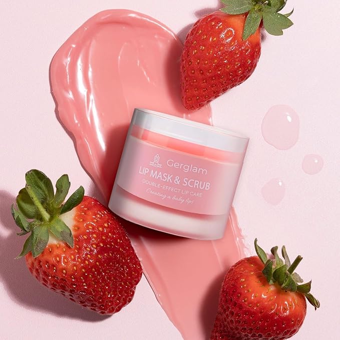 Lip Sleeping Mask and Scrub Exfoliator, Moisturizer, Hydrator for Dry, Cracked Lips