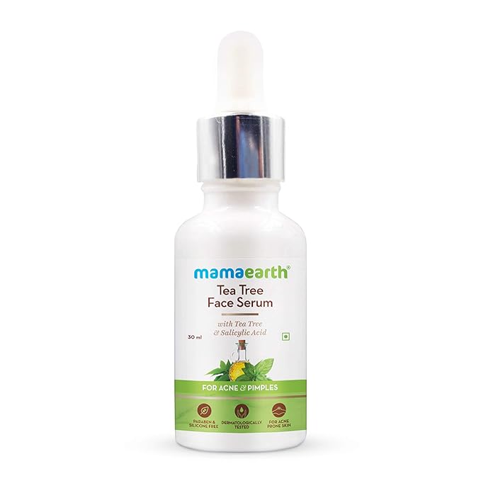 Mamaearth Tea Tree Face Serum for Acne Prone skin With Tea Tree & Salicylic Acid For Acne & Pimples – 30 ml
