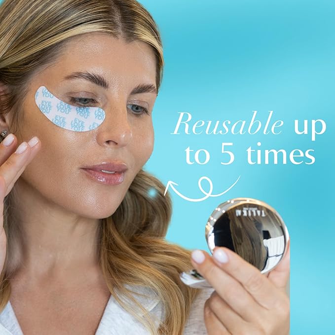 Talika Eye Therapy Patch - Instant Smoothing Patches - Mask For Dark Circles Puffiness & Tired Eyes - 6 Refills Reusable Under Eye Patches for Adults Skincare Eye Treatment