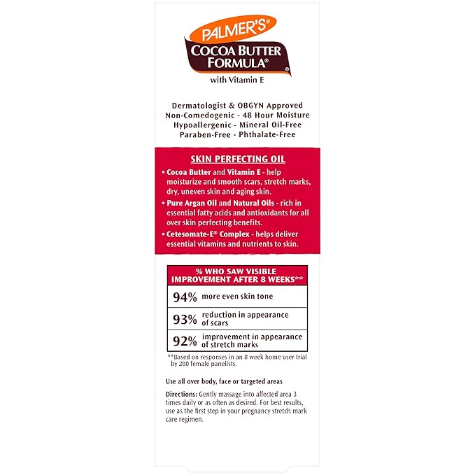 Palmer's Cocoa Butter Formula Skin Therapy Moisturizing Body Oil with Vitamin E, Rosehip Fragrance, 2 Ounces