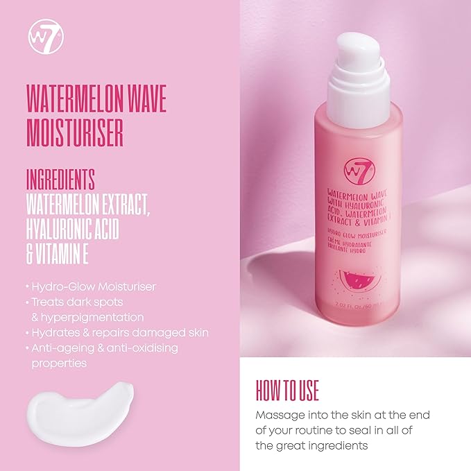 W7 Self Care Skincare Set | Face Cleanser, Toner, Serum, Moisturizer & Lip Mask | Complete Daily Face Routine | Full Size, Long Lasting Products to Use at Home