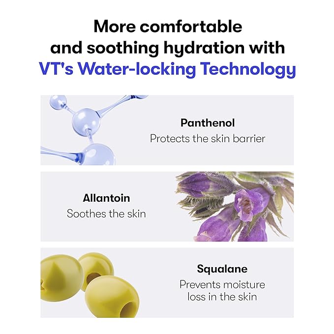 VT COSMETICS Glucamune Mask, Hydrating Vegan Sheet Mask for Face, Hypoallergenic, Fragrance-Free, for Dry & Sensitive Skin, Beta-Glucan, Glucosamine, Glass Skin Glow, Korean Skincare (10 pcs)