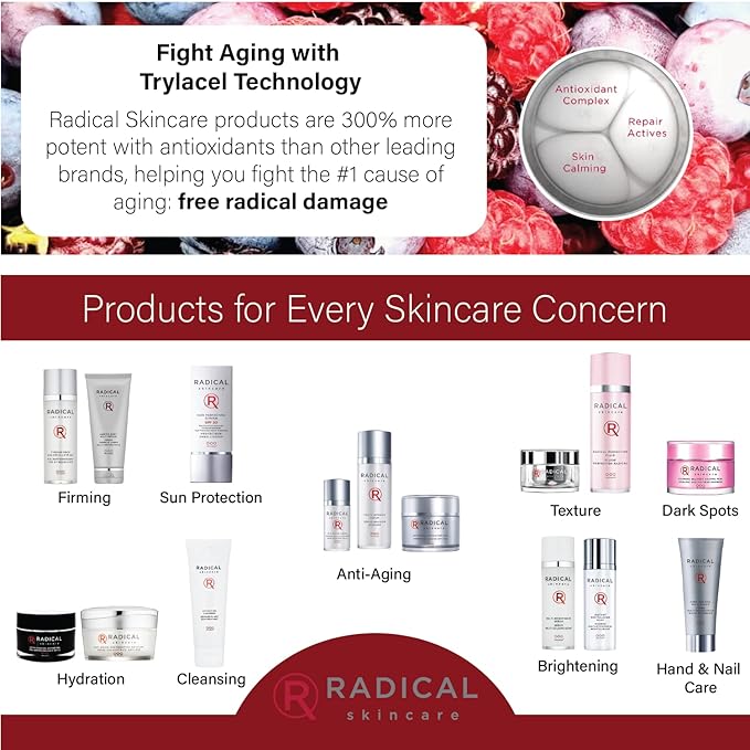 Radical Skincare Youth Infusion Serum - Evens Skin Tone, Reduces Fines Lines & Wrinkles - Hydrates & Smooths Skin - For All Skin Types Including Sensitive Skin - Paraben Free (1 fl oz, 2 Pack)